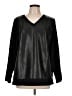 Belle By Kim Gravel 100% Polyurethane Black Pullover Sweater Size L - photo 1