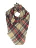 ModCloth 100% Acrylic Plaid Brown Red Scarf One size - photo 1