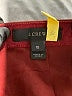 J.Crew 100% Polyester Solid Burgundy Formal Skirt Size 10 - photo 4