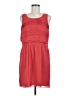 Ann Taylor LOFT 100% Polyester Solid Red Casual Dress Size 6 - photo 1