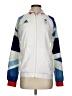 Adidas 100% Polyester Color Block White Track Jacket Size S - photo 1