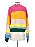 Double Zero Color Block Yellow Pullover Sweater Size S - photo 2