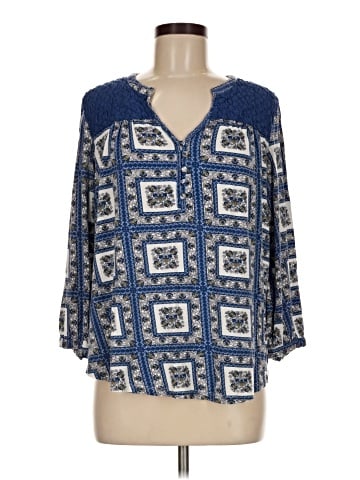 Porridge 3/4 Sleeve Blouse (view 1)