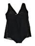 Nicole Miller 100% Polyester Tweed Black One Piece Swimsuit Size S - photo 2