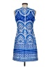 Just... Taylor Graphic Blue Casual Dress Size 6 - photo 2