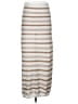 Unbranded 100% Polyester Stripes Ivory White Casual Skirt Size S - photo 1