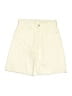 Gap Kids 100% Cotton Solid Ivory Denim Shorts Size 10 - photo 1