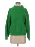 Threadbare 100% Acrylic Solid Green Turtleneck Sweater Size 2 - photo 1