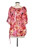 Peter Nygard 100% Polyester Pink Short Sleeve Blouse Size MedEstimated - photo 2