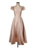 Alfred Sung 100% Polyester Tan Cocktail Dress Size 0 - photo 1