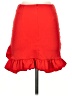Unbranded Solid Red Casual Skirt Size S - photo 2