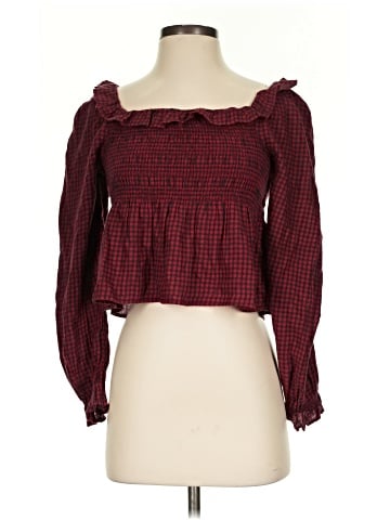 American Eagle Outfitters Long Sleeve Blouse (view 1)