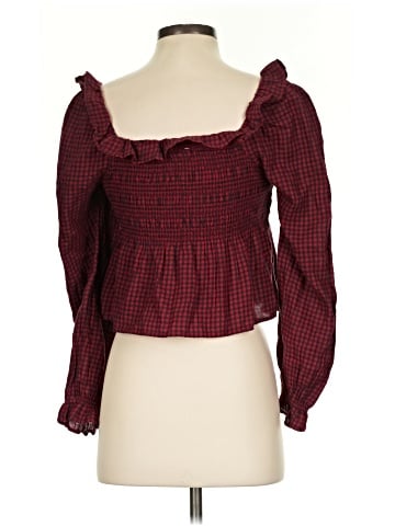 American Eagle Outfitters Long Sleeve Blouse (view 2)