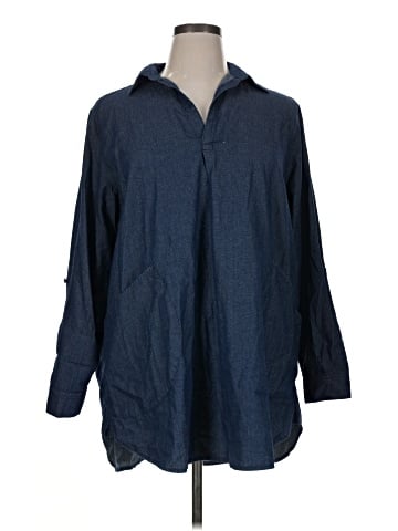 For Cynthia 3/4 Sleeve Button-Down Shirt (view 1)
