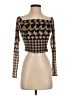 Camila Coelho Brown Long Sleeve Top Size S - photo 1