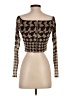 Camila Coelho Brown Long Sleeve Top Size S - photo 2