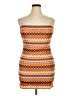 TCEC Argyle Orange Casual Dress Size XL - photo 1