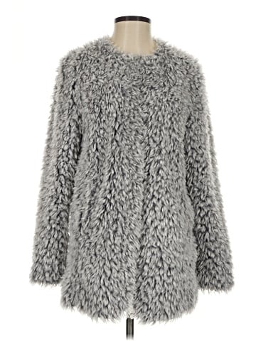 Aqua Faux Fur Jacket (view 1)