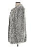 Aqua 100% Polyester Gray Faux Fur Jacket Size S - photo 5