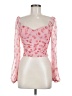 Fore Pink Long Sleeve Blouse Size M - photo 1