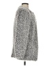 Aqua 100% Polyester Gray Faux Fur Jacket Size S - photo 4