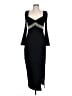 Saylor Chevron-herringbone Black Cocktail Dress Size L - photo 1
