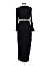 Saylor Chevron-herringbone Black Cocktail Dress Size L - photo 2