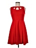 Kandy Kiss Solid Red Cocktail Dress Size 8 - photo 1