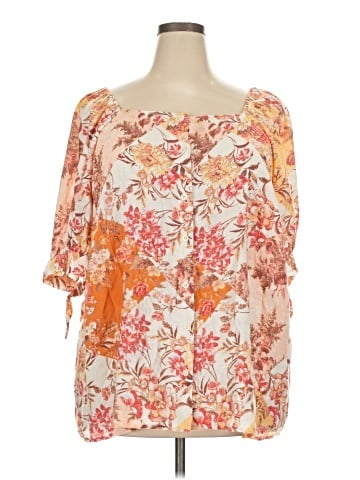 LC Lauren Conrad 3/4 Sleeve Blouse (view 1)