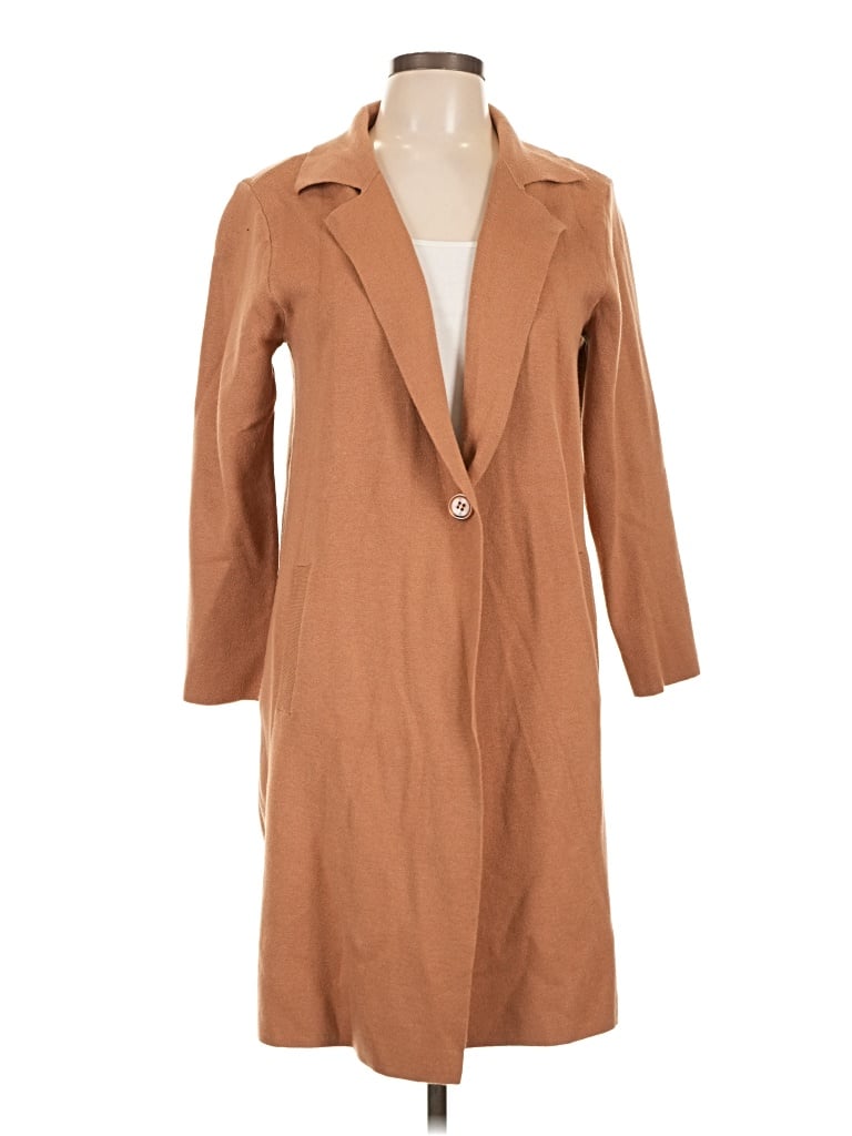 Pre-owned By Design Cardigan Sweater In Tan