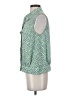 CAbi 100% Polyester Green Sleeveless Blouse Size S - photo 5