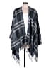 Siizu Exclusively for Causebox 100% Viscose Plaid Gray Wrap One size - photo 1