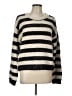 Bobeau Stripes Gray Pullover Sweater Size L - photo 1