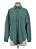 Unbranded 100% Polyester Solid Teal Green Long Sleeve Blouse Size S - photo 1