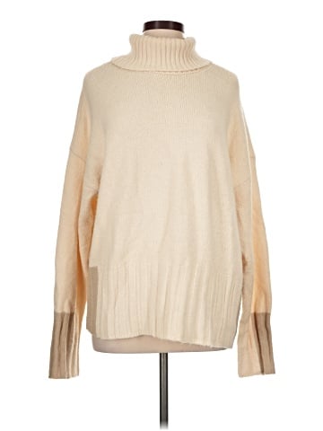 Peace Love World Turtleneck Sweater (view 1)