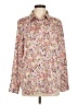 Ann Taylor 100% Polyester Floral Pink Long Sleeve Blouse Size 6 - photo 1