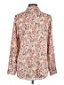 Ann Taylor 100% Polyester Floral Pink Long Sleeve Blouse Size 6 - photo 2