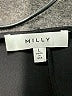 Milly Black Short Sleeve Silk Top Size L - photo 7