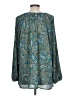 J.Jill Paisley Teal Long Sleeve Blouse Size L - photo 2