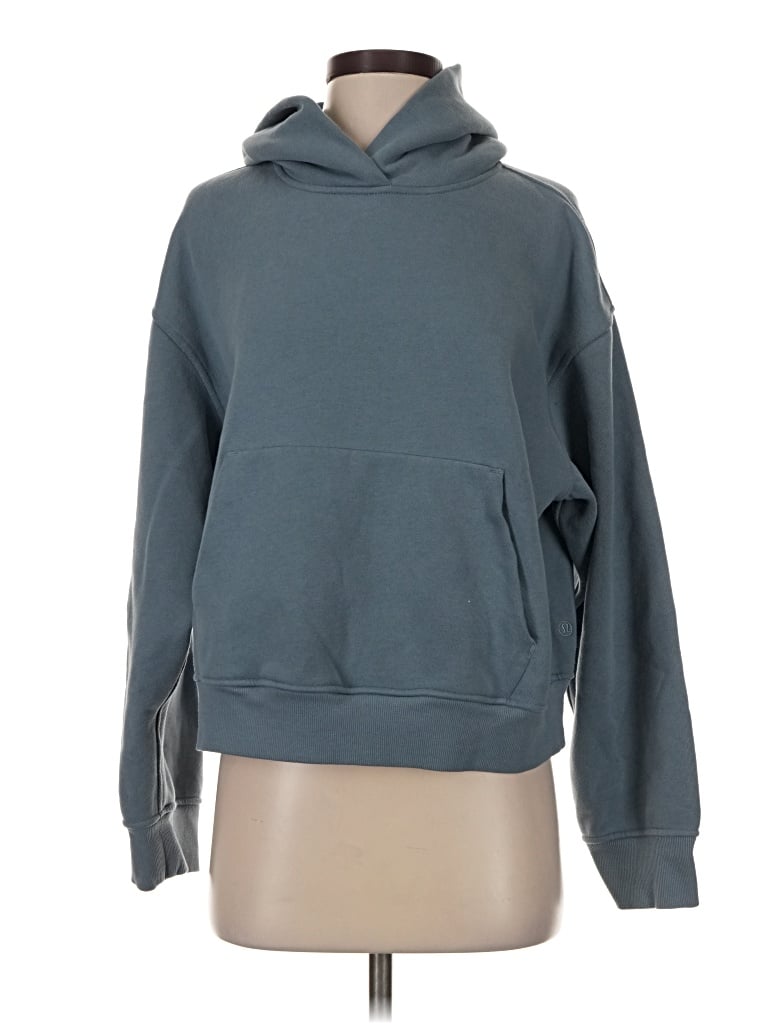 Pre-owned Lululemon Athletica Sweatshirt In Teal