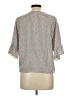 Max Studio 100% Rayon Gray 3/4 Sleeve Blouse Size L - photo 2