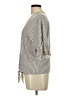 Max Studio 100% Rayon Gray 3/4 Sleeve Blouse Size L - photo 5