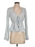 Francesca's Blue Long Sleeve Blouse Size S - photo 1