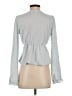Francesca's Blue Long Sleeve Blouse Size S - photo 2