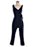 Charles Henry Solid Blue Jumpsuit Size S - photo 1