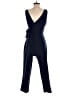 Charles Henry Solid Blue Jumpsuit Size S - photo 2