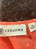 Versona 100% Polyester Orange 3/4 Sleeve Blouse Size M - photo 7