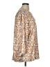 Unbranded Animal Print Orange Blue 3/4 Sleeve Blouse Size XL - photo 4