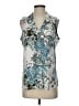 Van Heusen 100% Polyester Teal Sleeveless Blouse Size S - photo 1