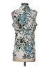 Van Heusen 100% Polyester Teal Sleeveless Blouse Size S - photo 2